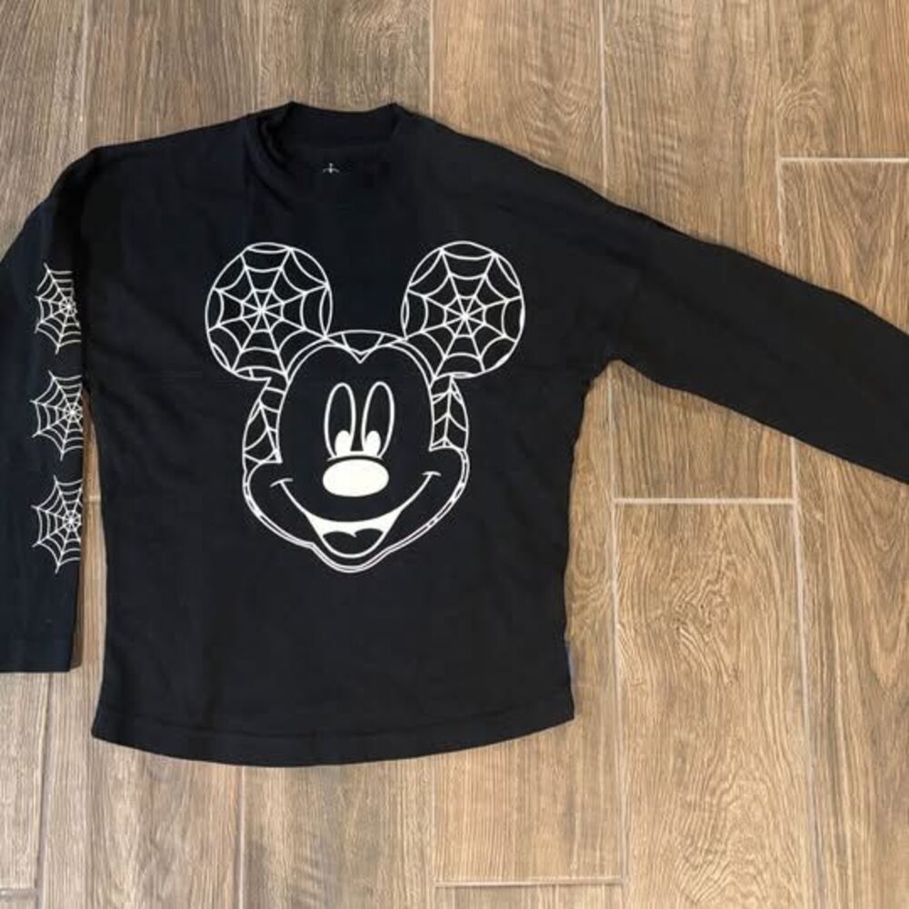 Disney Mickey Halloween glow in the dark Little BOO shirt kids size M